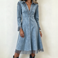⏰ Countdown läuft – 50% nur noch 3 Tage! Damen Vintage Langarm Fransenkleid
