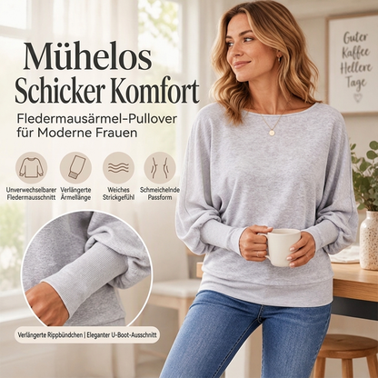 📢🎉50%Rabatt!!!🛍️✨Damen Freizeit Pullover mit Fledermausärmeln