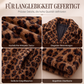 📢Kundenliebling 📢 Stilvoller Damen-Kunstfellmantel mit Leopardenmuster