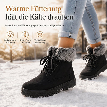 🥳Alles im Sale! Schnell sein!🥳 Warme Winter Schneestiefel für Damen mit dickem Futter für kaltes Wetter