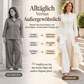 💖Black Friday Mega-Angebot – 50% Rabatt!💖💜Kostenloser Versand🖤Elegantes lang geschnittenes Damenmantel und Wide-Leg Hose Set