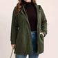 Jacke mit Kapuze in lockerer Passform und strukturiertem Gewebe