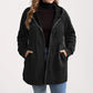 Jacke mit Kapuze in lockerer Passform und strukturiertem Gewebe