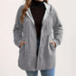 Jacke mit Kapuze in lockerer Passform und strukturiertem Gewebe