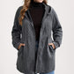 Jacke mit Kapuze in lockerer Passform und strukturiertem Gewebe