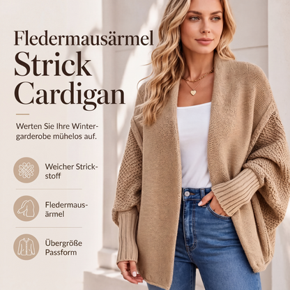 💥50% Rabatt! Nur heute!💥 Dicker Strick-Cardigan für Damen mit Fledermausärmeln