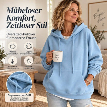 📢🎉50%Rabatt!!!🛍️✨Damen Freizeit Oversize Kapuzenpullover mit Kordelzug