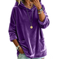 💞Top bewertet + 50% Rabatt!💞Damen-Samt-Hoodie mit lockerer Passform und Taschen