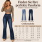 📢🎉50%Rabatt!!!🛍️✨Damen elastische High-Waist Schlaghose Jeans