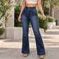 📢🎉50%Rabatt!!!🛍️✨Damen elastische High-Waist Schlaghose Jeans