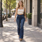 📢🎉50%Rabatt!!!🛍️✨Damen elastische High-Waist Schlaghose Jeans