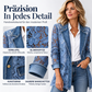 ⏰Aktion endet bald!⏰ Damen Elegante Jacke mit Blumenspitze und Lochstickerei
