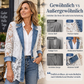 ⏰Aktion endet bald!⏰ Damen Elegante Jacke mit Blumenspitze und Lochstickerei