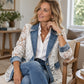 ⏰Aktion endet bald!⏰ Damen Elegante Jacke mit Blumenspitze und Lochstickerei