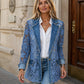 ⏰Aktion endet bald!⏰ Damen Elegante Jacke mit Blumenspitze und Lochstickerei