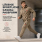🌊Winter-Sale: 50% Rabatt + Gratis Versand!🌊  Herren-Loose-Fit-Sweatshirt mit Buchstabendruck und langer Hose, Trainingsanzug-Set