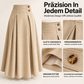 ⏰Countdown läuft! Aktion endet bald!⏰ Damen High-Waist Plissierter A-Linien Maxirock