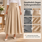 ⏰Countdown läuft! Aktion endet bald!⏰ Damen High-Waist Plissierter A-Linien Maxirock