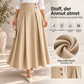 ⏰Countdown läuft! Aktion endet bald!⏰ Damen High-Waist Plissierter A-Linien Maxirock