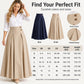 ⏰Countdown läuft! Aktion endet bald!⏰ Damen High-Waist Plissierter A-Linien Maxirock