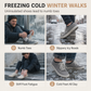 Warme Damen-Winterstiefel – Schneestiefel zum Hineinschlüpfen, rutschfest, weit geschnitten
