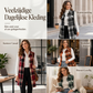 💥50% Rabatt! Nur heute!💥 Damen-Weste mit Karomuster, Knopfleiste und Taschen
