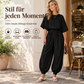 📢🎉50%Rabatt!!!🛍️✨Damen-Strukturshirt mit Fledermausärmeln und Laternenhose