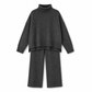 🔥Heiß begehrt: 50% Rabatt + Gratis Versand!🔥 Zweiteiliges Damen-Set aus lockerer Rollkragenpullover und Strickhose - Locker, dick, warm für Herbst und Winter