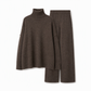 🔥Heiß begehrt: 50% Rabatt + Gratis Versand!🔥 Zweiteiliges Damen-Set aus lockerer Rollkragenpullover und Strickhose - Locker, dick, warm für Herbst und Winter