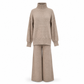 🔥Heiß begehrt: 50% Rabatt + Gratis Versand!🔥 Zweiteiliges Damen-Set aus lockerer Rollkragenpullover und Strickhose - Locker, dick, warm für Herbst und Winter