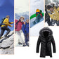 📢🎉50%Rabatt!!!🛍️✨Tolles Geschenk - Warme, lange Kapuzenjacke für Männer für kaltes Wetter