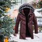 📢🎉50%Rabatt!!!🛍️✨Tolles Geschenk - Warme, lange Kapuzenjacke für Männer für kaltes Wetter