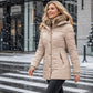 ⭐ 4,9 Sterne – nicht ohne Grund! Damen taillierte gesteppte Jacke mit Kapuze