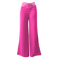 Freizeit-Hose für Damen mit hohem Bund und weitem Bein