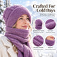 Damen Winter Warm Kapuzen-Schal
