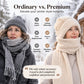 Damen Winter Warm Kapuzen-Schal