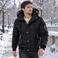 🎯 50% Rabatt + Gratis Versand! 🧥 Warme Herren-Winterjacke mit Kapuze aus Kunstfell