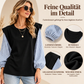 🔥Bestseller + 50% Rabatt!🔥 Lässiges Damen-Langarmshirt mit Patchwork-Design