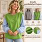 🔥Bestseller + 50% Rabatt!🔥 Lässiges Damen-Langarmshirt mit Patchwork-Design