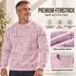 Freizeit Sweatshirt mit Rundhalsausschnitt und Linienmuster für Herren