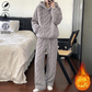 🔥 50% RABATT + GRATIS VERSAND 🚚 Flauschiges 2-teiliges Damen-Loungewear-Set – Hoodie & Hose