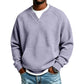 📢Blitzangebot! Jetzt zuschlagen!📢 Legere Waffelstrick-Sweatshirt für Herren