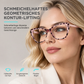 Cyberpunk Cat Eye Blaulichtfilter-Brille für Damen, trendige fotochrome klare Gläser