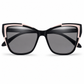 Cyberpunk Cat Eye Blaulichtfilter-Brille für Damen, trendige fotochrome klare Gläser