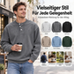 Lässiges Cord-Langarm-Henley-Shirt für Herren