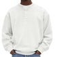 Lässiges Cord-Langarm-Henley-Shirt für Herren