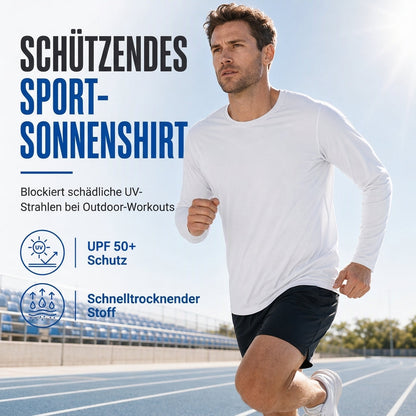 🚨Beeil dich!🚨 Herren Schnell Trocknend Rundhals Langarmshirt
