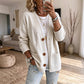 Damen Cardigan mit V-Ausschnitt und lockerer Passform