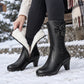 🌊Winter-Sale!🌊 Warme Damen-Stiefel mit Plüschfutter und Wadenlänge