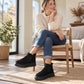 Warme Schlupf-Plateau-Winterschneeschuhe für Damen